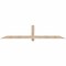 Ekena Millwork Eugene Smooth Timber Gable Bracket, Douglas Fir, 84"W x 17"H x 3 1/2"D x 3 1/2"F, 5/12 Pitch GBW084X17X0404EUG00SDF - alternate 1